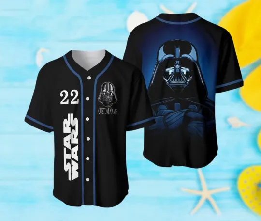 Discover Personalized Love Darth Vader Star Wars Fans Baseball Jersey Shirt
