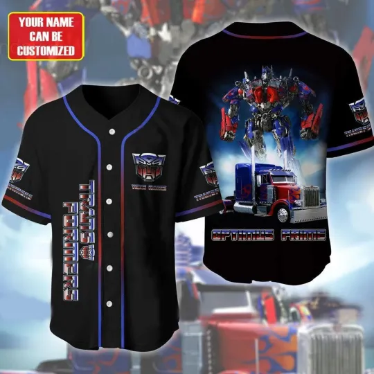 Personalized Optimus Prime Transformers Fans Baseball Jersey Shirt