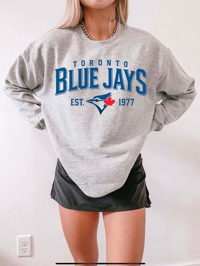 Discover Blue Jays Baseball Sweatshirt, Toronto Team Fan Apparel, Vintage Baseball Fan Shirt, Toronto Blue Jays Shirt, Blue Jays Unisex Tee