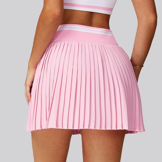 Discover High Waist Yoga Sports Short Skirts Seamless Golf Tennis Skorts Women's Quick Drying Runing Fitness Workout Gym A-line Skirt