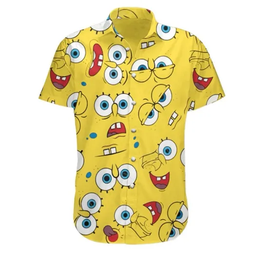 Spongebob Squarepants Aloha Summer Hawaiian Shirt for Men, Women