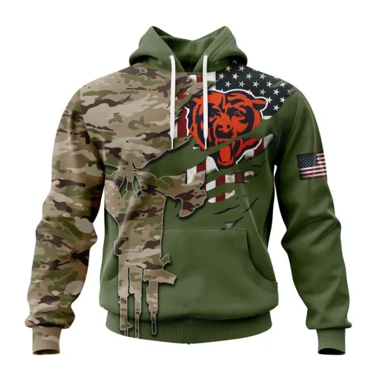 Discover Chicago Football Team Bearss | Special Camo Design For Veterans Day
