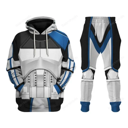 Star Wars Captain Rex Costume Hoodie Joggers Set