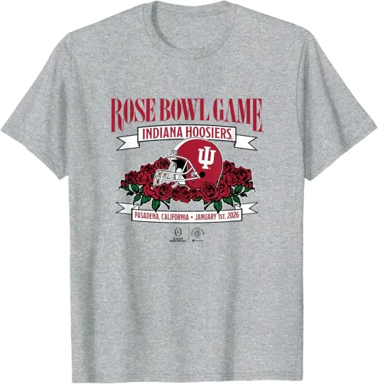 Discover Indiana Hoosiers 2025 College Football Playoff Rose Bowl T-Shirt
