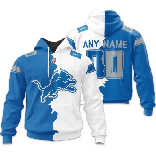 Discover Detroit Football Team Lionss | Home Mix Away Hoodie
