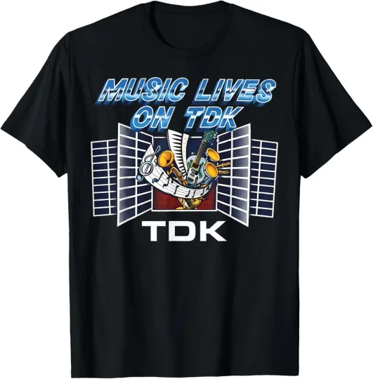 Discover Music Lives On TDK Vintage 80s TDK 2025 Unisex T-Shirt