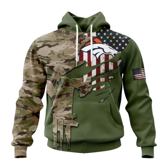 Discover Denver Football Team Broncoss | Special Camo Design For Veterans Day