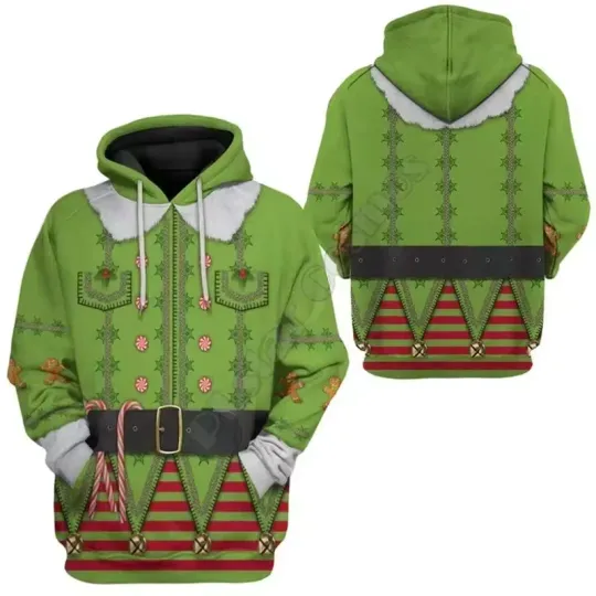 Discover Elf Costume Christmas 3D Hoodie