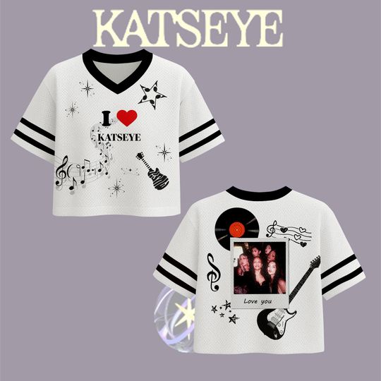 Katseye Jersey Crop Top  K-Pop Fan Apparel
