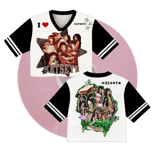 Katseye Jersey Crop Top, Y2K Style Mesh Top, Vintage Music Graphic Tee, Streetwear Crop Shirt, K-Pop Concert Fan Outfit