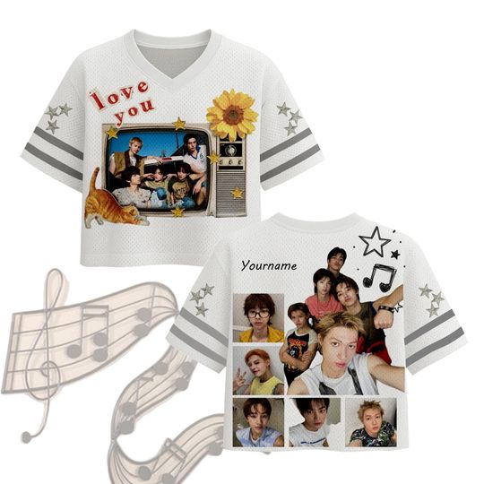 Discover Retro Music Group Jersey Shirt: Custom Name Fan Tee