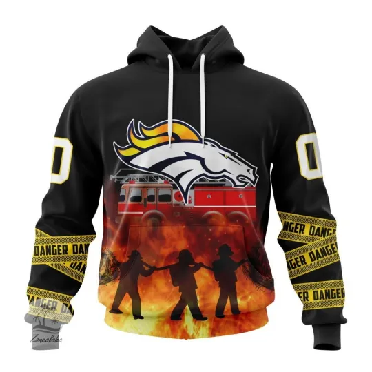 Discover Denver Football Team Broncoss | Specialized Design Honor Firefighter