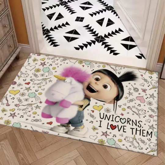 Discover Unicorns Vanellope Print Door Mat  Bathroom Entrance