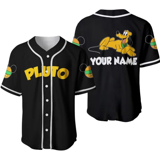 Discover Personalized Disney Dog Pluto Baseball Jersey