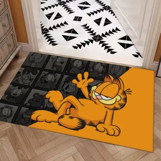 Discover Best! The Garfield Movie Print Door Mat Kitchen / Bathroom With Non-slip Backing