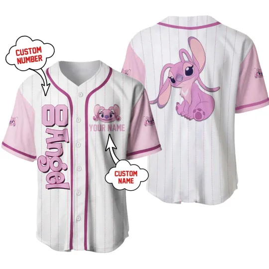 Discover Personalized Angel Baseball Jersey, Gift for Fan