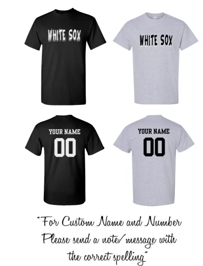 Discover Chicago Text Baseball Short Sleeve Shirt w/Custom Name