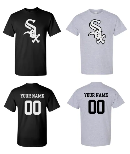 Discover Chicago Logo Baseball Short Sleeve Shirt w/Custom Name