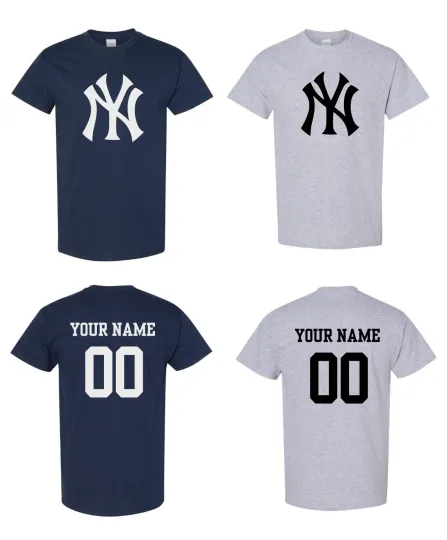 Discover New York Logo Baseball Short Sleeve  with Custom Name