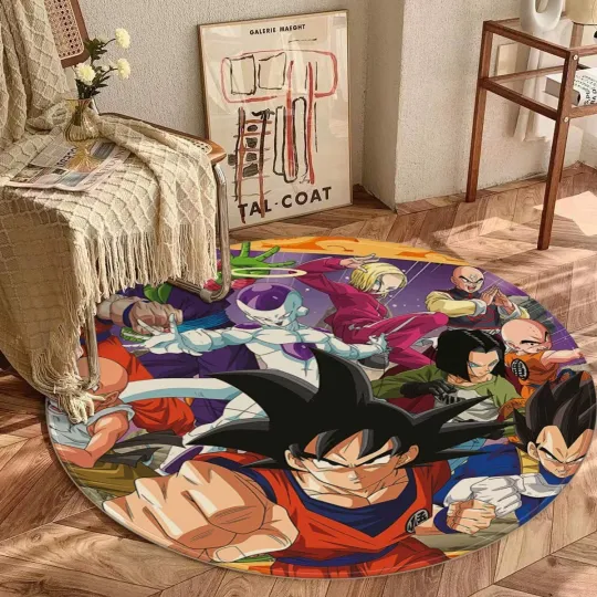 Discover Dragon Ball Z Print Foldable Round Floor Mat Rug