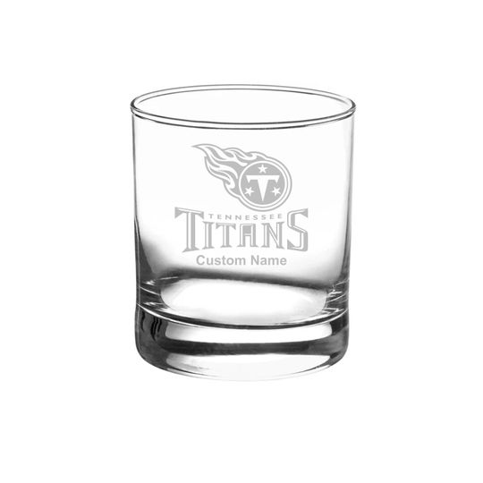 Discover Tennessee Titans Custom Rock Glass - Etched Gift for Groomsmen, Weddings, Birthdays