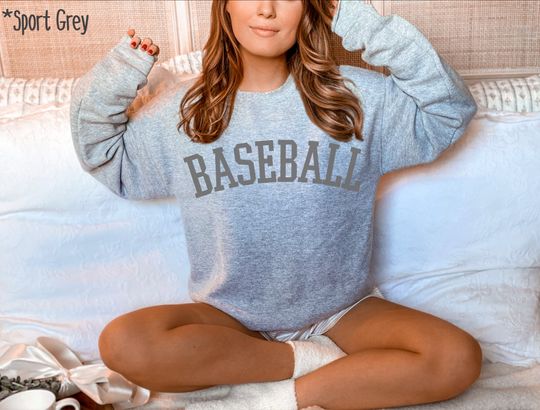 Discover Baseball Unisex Sweatshirt, Baseball Mom sweatshirt, Baseball Dad Shirt,Game Day sweatshirt, Baseball Shirt Baseball Birthday Party crewneck