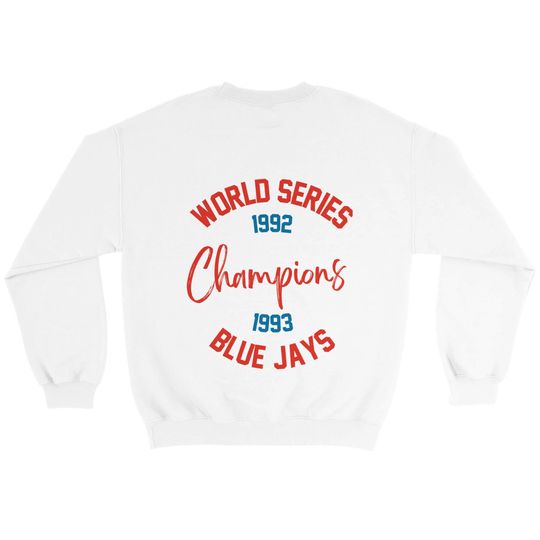 Discover Retro Blue Jays World Series Crewneck | Toronto Baseball Sweatshirt