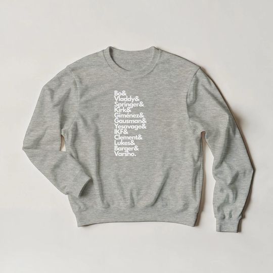 Discover Toronto Blue Jays Player Roster Crew Neck Sweatshirt