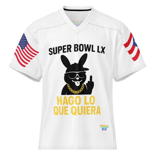 Discover Super Bowl LX Jersey | Bad Bunny Latin Pride Rebel Jersey