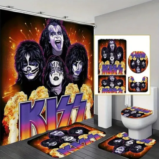 Discover 4pcs KISS Bathroom Set
