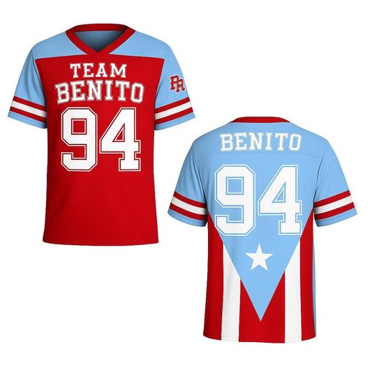 Discover Limited Team Benito Puerto Rico Jersey - Team Benito Football Jersey, Team Benito, Benito 94 Jersey, Gift For Fan