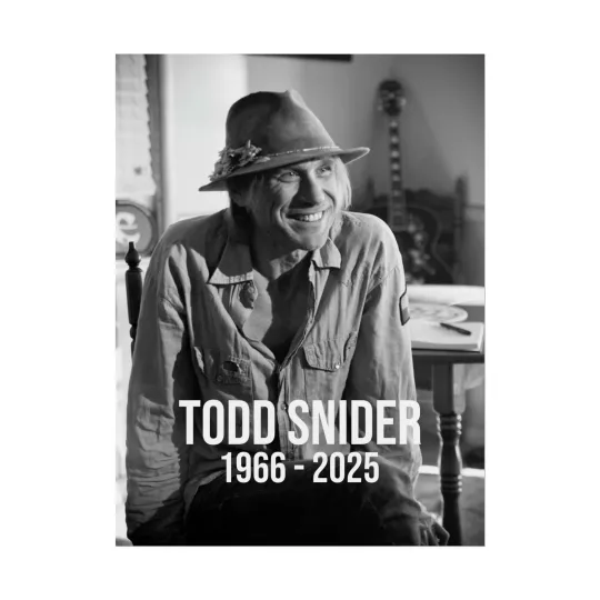 Discover Todd Snider Memorial Vertical Poster for Music Fans