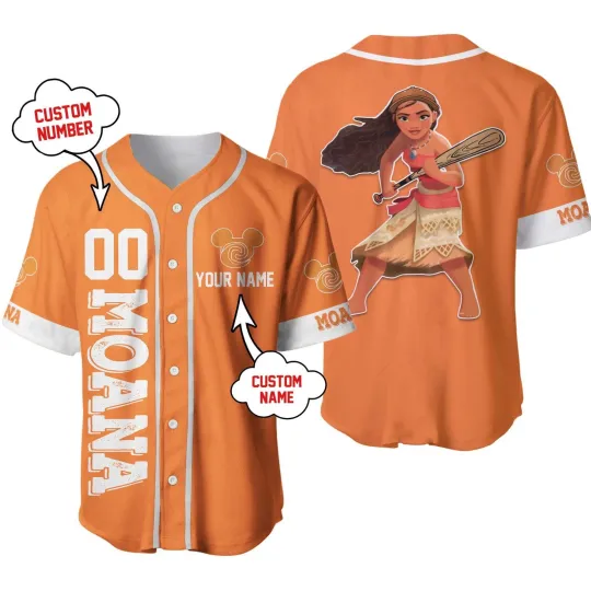 Discover Personalized Disney Moana Mauin Baseball Jersey, Gift for Fan