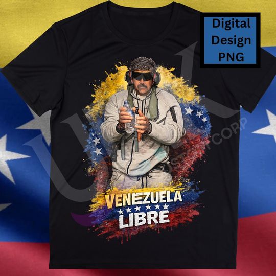 Discover Venezuela Libre PNG | Venezuelan Freedom Design | Patriotic Venezuela Flag Art | Sublimation PNG | T-Shirt Print