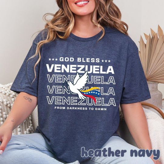 Discover Venezuelan Shirt  Venezuelan gifts God Bless Venezuela Venezuela Freedom Shirt  Dark to Dawn Tee Venezuela jersey  Franela Venezuela tshirt