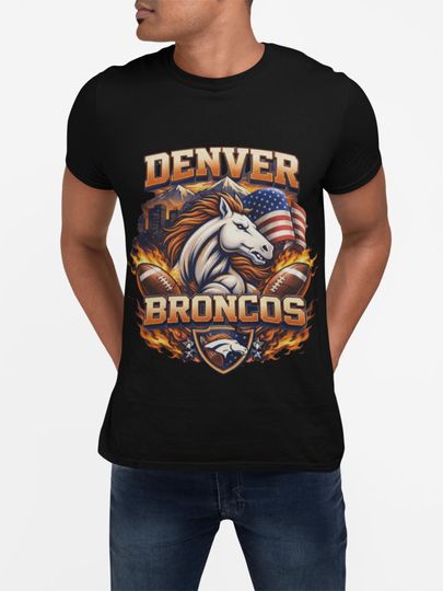 Denver Broncos Logo T-Shirt | Football Team Apparel