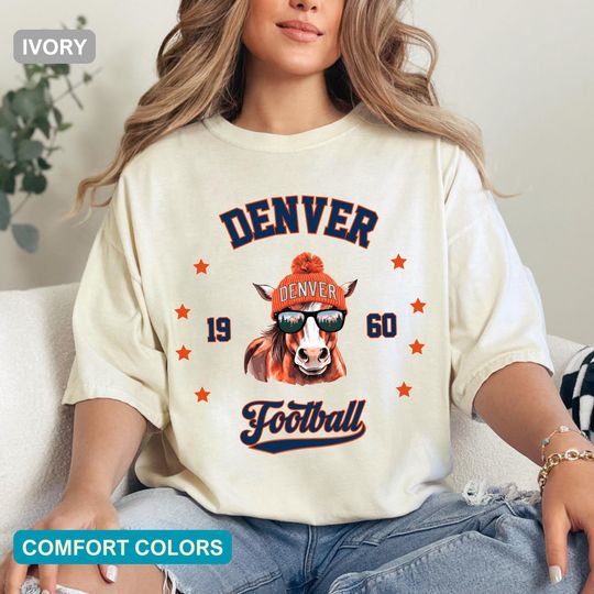 Discover Vintage Denver Football T-Shirt, Retro Bronco Fan Tee, Game Day T-Shirt