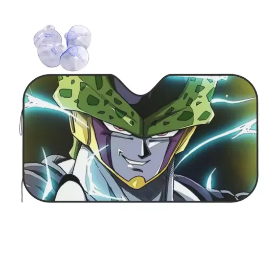 Discover Dragon Ball Eyes Windshield Sunshade Cover Front Block Window 70x130cm Car Windo
