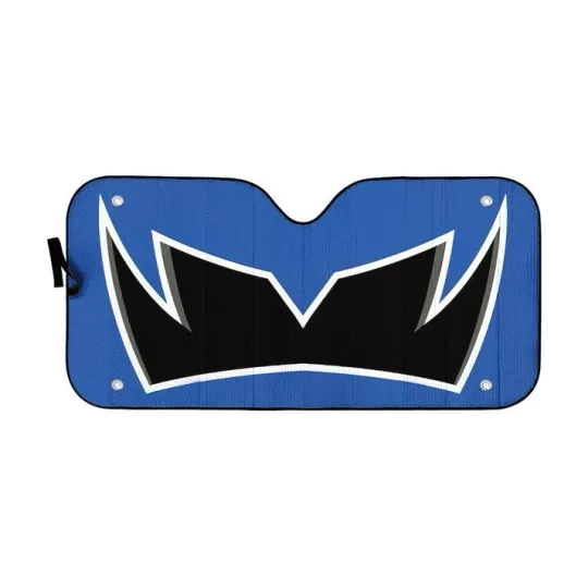 Discover 3D Power Rangers Dino Thunder Blue Ranger Helmet Custom Car Auto Sunshade