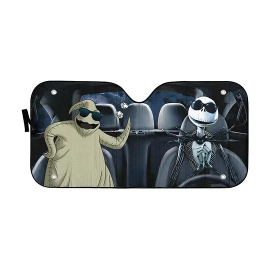 Discover 3D Nightmare Before Christmas Jack Oogie Boogie Custom Car Auto Sunshade