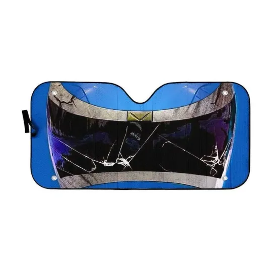 Discover 3D Power Rangers In Space Blue Ranger Custom Car Auto Sunshade