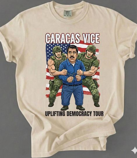 Discover Venezuela Libre Shirt | Captured Live Maduro Graphic Crewneck | Venezuelan Freedom Protest Shirt