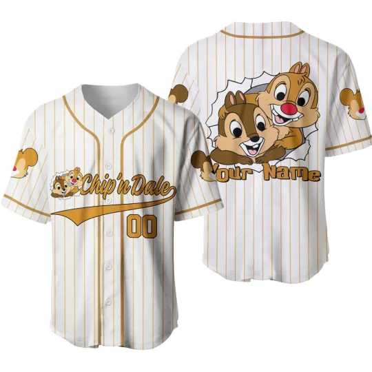 Personalized Chip and Dale Rescue Rangers Baseball Jersey, Gift for Fan