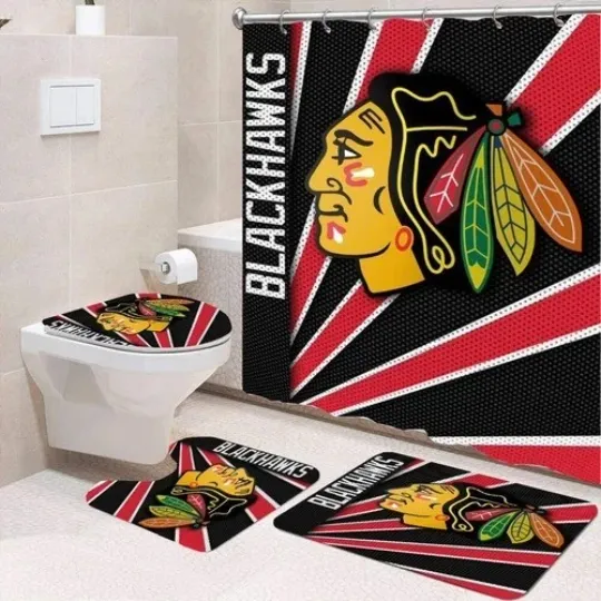 Discover 4pcs Slipkn0t-gift for Fan Bathroom set or Shower Curtain Set for Fan