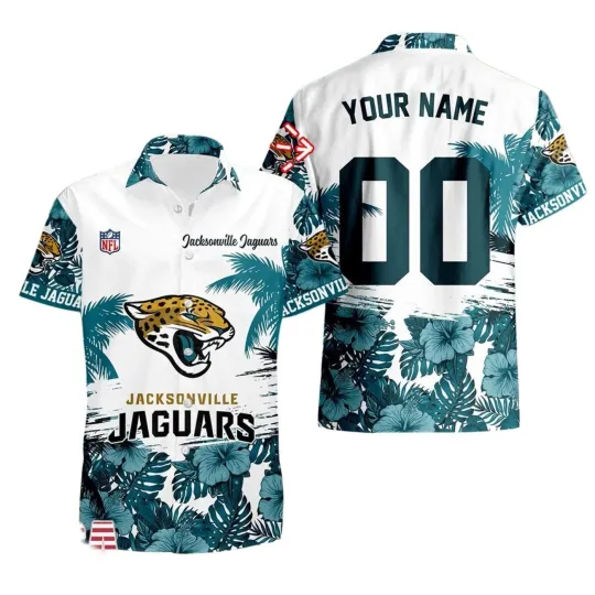Discover Customized Jacksonville Football Team Jaguarss Hawaiian Button Down Shirt Unisex Adults