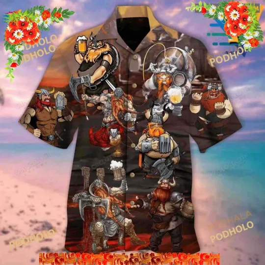 Discover Viking Beer Brothers Hawaiian Shirt