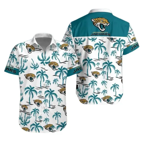 Discover Jacksonville Football Team Jaguarss Hawaiian Button Down Shirt Unisex Adults