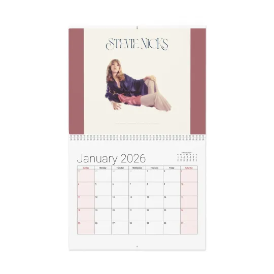Discover Stevie Nicks 2026 Wall Calendar - Home Decor and Office Supplies