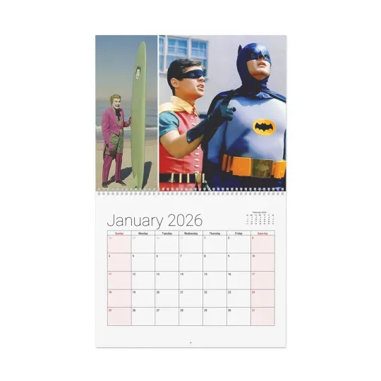 Discover Batman TV Show 2026 Wall Calendar - Home Decor and Office Supplies
