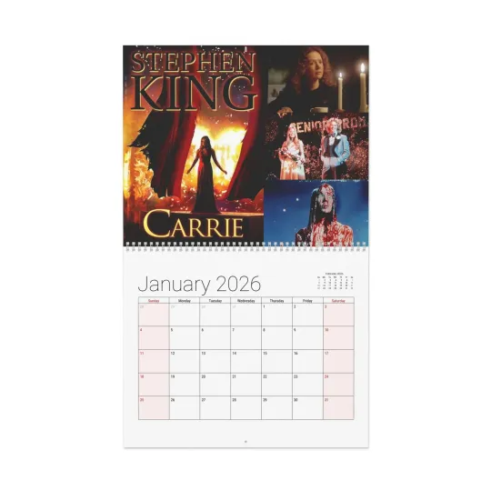 Discover Stephen King Books & Movies 2026 Wall Calendar - Home & Living, Office Supplies, Calendars